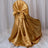 Gold Universal Satin Chair Cover