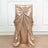 Nude Universal Satin Chair Cover
