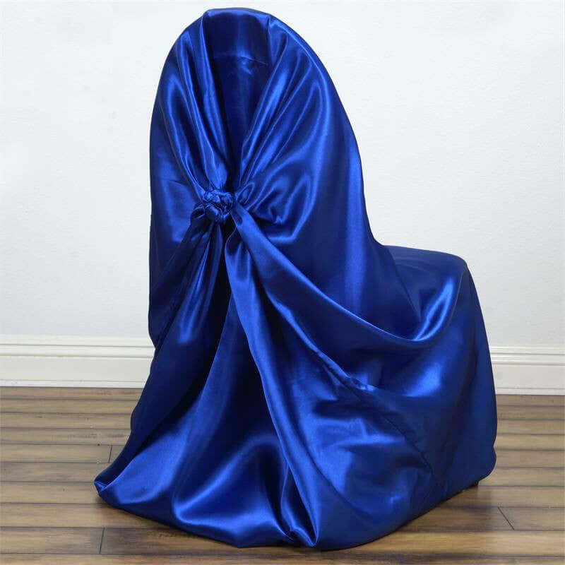Royal Blue Universal Satin Chair Cover
