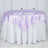 Lavender Square Smooth Satin Table Overlay 60 Inch x 60 Inch