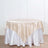 Satin Square 72 Inch x 72 Inch Beige Table Overlay