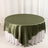Dusty Sage Green Satin Overlay Square Table Overlay