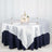 90 Inch x 90 Inch White Satin Square Tablecloth Overlay