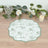 10-Pack Disposable Table Placemats Sage Green with French Toile Pattern & Scalloped Rim