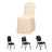 Beige Stretch Slim Fit Scuba Chair Covers, Wrinkle Free Durable Slip On Chair Covers