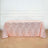 90x132inch Blush Rose Gold Sparkly Geometric Glitz Art Deco Sequin Rectangular Tablecloth