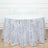 120inch Silver Sparkly Geometric Glitz Art Deco Sequin Round Tablecloth