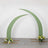 Set of 2 Sage Green Spandex Half Crescent Moon Wedding Arch Covers, Backdrop Stand Cover