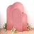 Set of 4 Rose Gold Spandex Chiara Backdrop Stand Covers With Metallic Finish