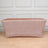 Rectangular 6 Feet Blush & Rose Gold Metallic Tinsel Shimmer Spandex Table Cover 