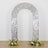 Silver Big Payette Sequin Open Arch Backdrop Cover, Sparkly U-Shaped Fitted Wedding Arch Slipcover
