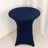 Navy Blue Highboy Spandex Cocktail Table Cover, Fitted Stretch Tablecloth