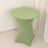 Sage Green Highboy Spandex Cocktail Table Cover, Fitted Stretch Tablecloth