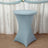 Dusty Blue Spandex Cocktail Table Cover for 24"-32" Dia High Top Tables