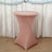 Dusty Rose Highboy Spandex Cocktail Table Cover, Fitted Stretch Tablecloth for 24"-32" Dia Tables