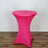 Fuchsia Highboy Spandex Cocktail Table Cover, Fitted Stretch Tablecloth for 24"-32" Dia Tables
