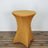 Gold Highboy Spandex Cocktail Table Cover, Fitted Stretch Tablecloth for 24"-32" Dia High Top Tables
