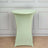 Sage Green Highboy Spandex Cocktail Table Cover, Fitted Tablecloth for 24"-32" Dia High Top Tables