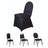 Black Spandex Stretch Fitted Banquet Slip On Chair Cover - 160 GSM