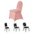 Spandex Stretch Fitted Banquet Chair Cover 160GSM Dusty Rose - Durable Slip-On Slipcover