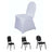 White Spandex Stretch Fitted Banquet Slip On Chair Cover - 160 GSM