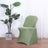 Eucalyptus Sage Green Spandex Stretch Fitted Folding Slip On Chair Cover - 160 GSM