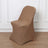 Taupe Spandex Stretch Fitted Folding Slip On Chair Cover - 160 GSM