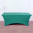 6ft Peacock Teal Spandex Stretch Fitted Rectangular Tablecloth