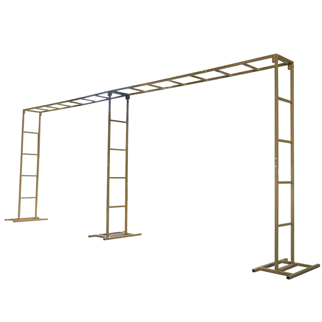 Gold Rectangular Arbor - Freestanding 6' High Over the Table Stand, Backdrop Stand with Double Frame