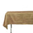60 Inch x 102 Inch Gold Accordion Crinkle Taffeta Fabric Rectangular Tablecloth