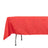Taffeta Rectangle Tablecloth 60"x102" Red Accordion Crinkle Table Cover