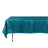 Teal Accordion Crinkle Taffeta Rectangle Tablecloth 60 Inch x 102 Inch 