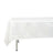 60 Inch x 102 Inch White Accordion Crinkle Taffeta Rectangle Tablecloth