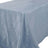 90 Inch x 132 Inch Rectangular Tablecloth In Dusty Blue Accordion Crinkle Taffeta