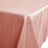 90 Inch x 132 Inch Dusty Rose Accordion Crinkle Taffeta Rectangular Tablecloth