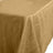 Gold Accordion Crinkle Taffeta Fabric Rectangular Tablecloth 90 Inch x 132 Inch