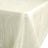 Ivory Accordion Crinkle Taffeta Rectangular Tablecloth 90 Inch x 132 Inch 