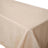 Beige Accordion Crinkle Taffeta Fabric Rectangular Tablecloth 90 Inch x 156 Inch