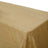 90 Inch x 156 Inch Gold Accordion Crinkle Taffeta Fabric Rectangular Tablecloth