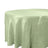 Taffeta Round Tablecloth 120" Sage Green with Accordion Crinkle Design - Seamless Finish