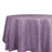 Taffeta Round Tablecloth 120" Violet Amethyst with Accordion Crinkle Design - Seamless Finish