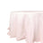 Taffeta Round Tablecloth 132" Blush Accordion Crinkle Table Cover