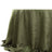 Dusty Sage Green Accordion Crinkle Taffeta Round Tablecloth 132inch Seamless for 6 Foot Table