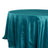 132 Inch Peacock Teal Accordion Crinkle Taffeta Round Tablecloth