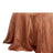 132inch Terracotta Accordion Crinkle Taffeta Seamless Round Tablecloth
