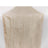 Beige Accordion Crinkle Taffeta Fabric Table Linen Runner 12 Inch x 108 Inch