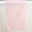 12 Inch By 108 Inch Blush Rose Gold Accordion Crinkle Taffeta Table Linen Runner