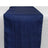 Navy Blue Accordion Crinkle Taffeta Fabric Table Linen Runner 12 Inch x 108 Inch