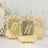 Wedding Table Numbers 11-20 – Gold Mirror Arch Acrylic with Baroque Lace Border, White Print 