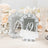 Wedding Table Numbers 11-20 – Silver Mirror Arch Acrylic with Baroque Lace Border, White Print